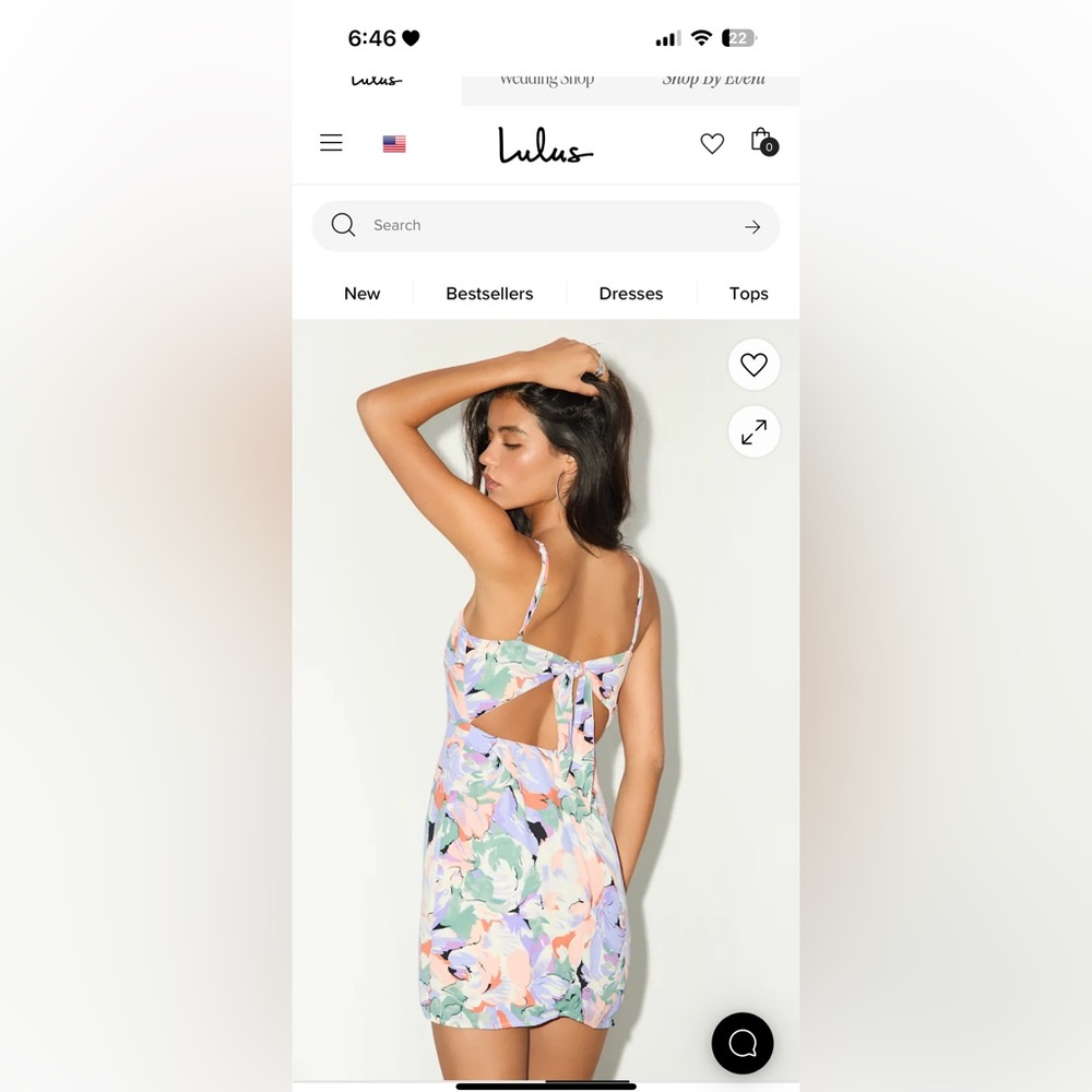 Lulu's Multicolor Floral Mini Dress